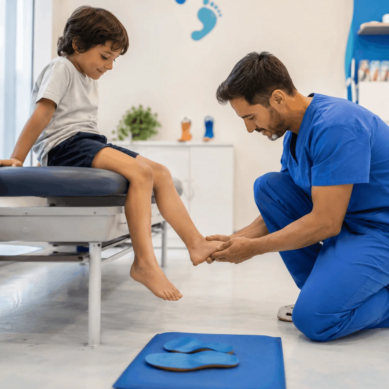Valoración podológica de un niño